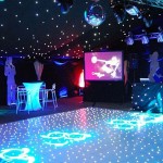 Bond party set up – décor, backdrops and lighting | Ice Agency