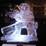 Soldier Ice Sculpture Vodka Luge for British Army