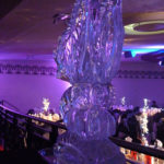 Butterfly Vodka Ice Luge Ice Sculpture For Northampton Wedding