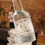 Ice Sculpture Vodka Luge for event at Vineapolis CuttyRMG Events