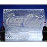 Coca Cola logo Ice Sculpture Vodka Ice Luge for Coca Cola London