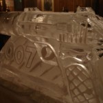 Military Intelligence Ice Sculpture Vodka Luge 007 party