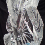 Crossed Hockey Sticks Ice Sculpture Vodka Ice Luge