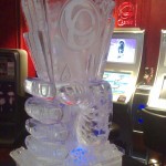 Hand and Cards Vodka Ice Luge for Grosvenor Casino Night