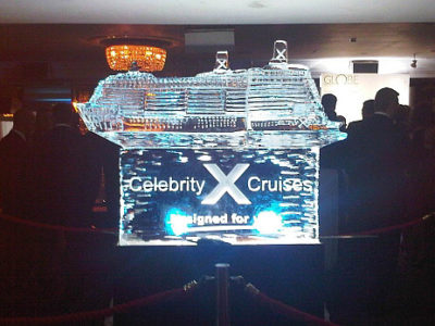 Celebrity X Cruises Ice Sculpture Live Carving | Ice Agency