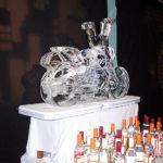 Harley Davidson Motorbike Ice Sculpture Vodka Ice Luge