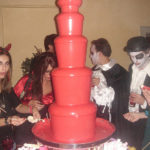 Halloween Chocolate Fountain Coloured Red