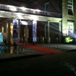 Crysis 2 launch party – Live ice carving, red carpet, search light and backdrops
