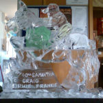 Horse And Rider Ice Sculpture Vodka Ice Luge