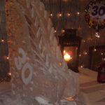 Ski Jump 30th Birthday Ice Sculpture Vodka Ice Luge