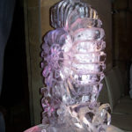 Fossil Ammonite Ice Sculpture Vodka Ice Luge