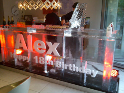 Ice Bar for 18th Birthday in Bristol Gloucester party.