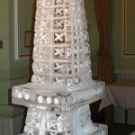 Eiffel Tower Vodka Ice Luge Ice Sculpture For Paris Wedding