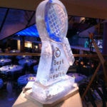 Tennis Racket Ice Sculpture Vodka Ice Luge