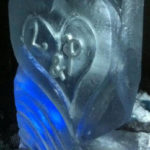 Heart Party Vodka Ice Luge Ice Sculpture