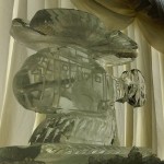 Sea king helicopter Ice Sculpture Vodka Luge for RAF