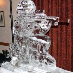 RAF Brize Norton Ice Sculpture Vodka Luge