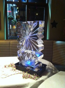 Snowflake Party Vodka Ice Luge for Xmas Party