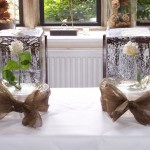 White Rose Wedding Ice Sculpture Table Centrepiece For Surrey Wedding