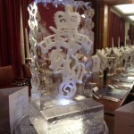 REME Military Ball Ice Sculpture Table Centrepiece