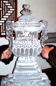 FA Cup luge for Sky - Ice Carving Sculpture | Ice Agency