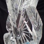 Hockey Sticks Ice Sculpture Vodka Ice Luge For Hockey Club Christmas Party