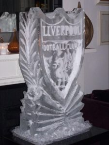 Liverpool Football Club Ice Sculpture Vodka Ice Luge