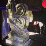 18 Number Ice Sculpture Vodka Ice Luge