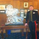 Soldier Ice Sculpture Vodka Luge