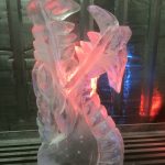 Dragon Head Ice Sculpture Vodka Ice Luge