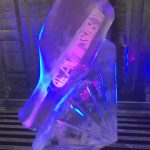 Champagne Bottle Ice Sculpture Vodka Ice Luge