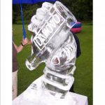 Damovo Hand And Bottle Ice Sculpture Vodka Ice Luge in Guildford