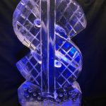 Dollar Sign Ice Sculpture Vodka Ice Luge