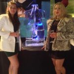 She He Torso Ice Sculpture Vodka Ice Luge for Windsor Party