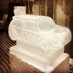 Car Ice Luge / Mini Car Ice Sculpture Vodka Ice Luge for 40th Birthday Party