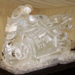 Ducati Motorbike Ice Sculpture Vodka Ice Luge for Ducati Club UK