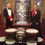 REME Cap Badge Ice Sculpture Vodka Luge for Christmas Party