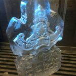 Royal Artillery Cap Badge Ice Sculpture Vodka Luge