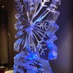 Snowflake Ice Sculpture Vodka Luge for Nottingham Law Firm Christmas Party