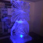 Snowflake Vodka Ice Luge Ice Sculpture For BBC Christmas Special