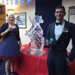 Spitfire Vodka Luge Ice Sculpture at RAF Digby