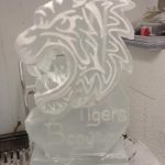 Tiger Head Ice Sculpture Vodka Luge for Mess Party