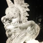 Unicorn Ice Sculpture / Unicorn Vodka Ice Luge for Kensington party