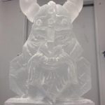 Viking Ice Sculpture Vodka Ice Luge for Viking Theme Party
