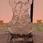 Viking Ice Sculpture Vodka Luge for Royal Anglian Regiment mess party