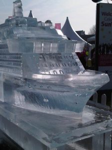 Celebrity Cruises Ice Display Southampton - Ice Sculpture - Ice Carving | Ice Agency