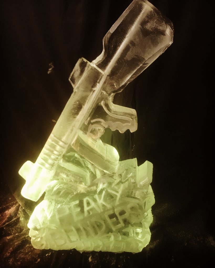 Peaky Blinders Tommy Gun Luge - Tommy Gun Vodka Luge - Thompson Machine Gun - Gun Ice Luge - Gun Ice Sculpture - - Vodka Luge - Vodka Ice Luge - Ice Luge - Ice Sculpture - Party Ice Luge - Ice Carving - Ice Carving Sculpture - Glacier Ice - Ice Box - Funky Ice - Ice Creations - | Ice Agency