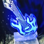 Electric Guitar Ice Sculpture Vodka Ice Luge