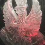 Kings Royal Hussars Cap Badge Ice Sculpture Vodka Luge