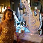 Electric Guitar Ice Sculpture Vodka Ice Luge